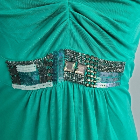 Boden Beaded Green Jersey Maxi Dress - Picture 8 of 10
